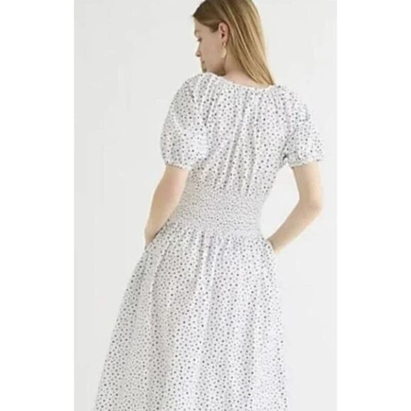 Elegant White Polka Dot Dress - Picture 2 of 9